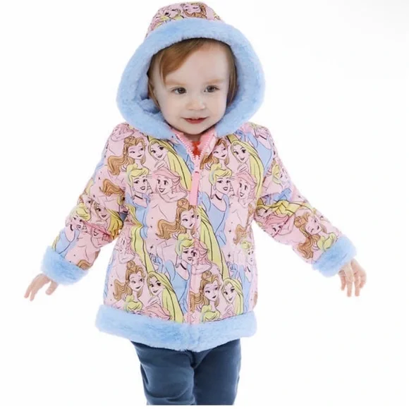 Disney Princess Kids Reversible Jacket for Girls Size 5